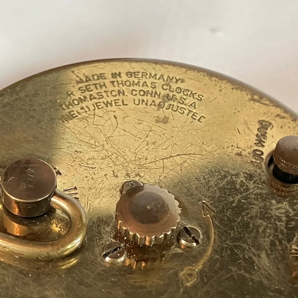 Vintage Seth Thomas Wind Up Alarm Clock